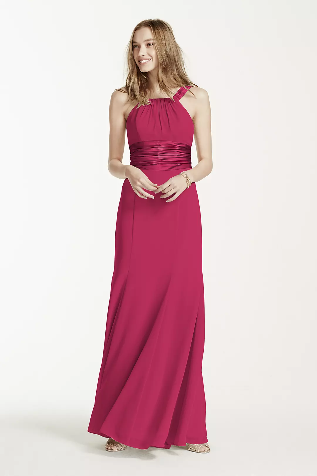 Chiffon and Charmeuse Dress - Image 7