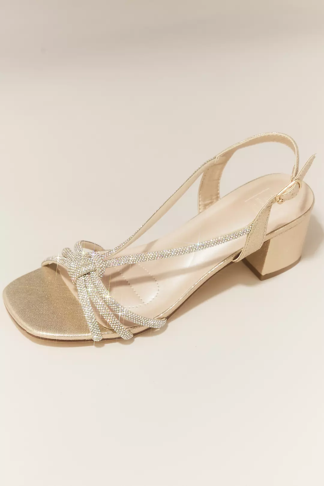 Crystal Rope Block Heel Sandals - Image 3