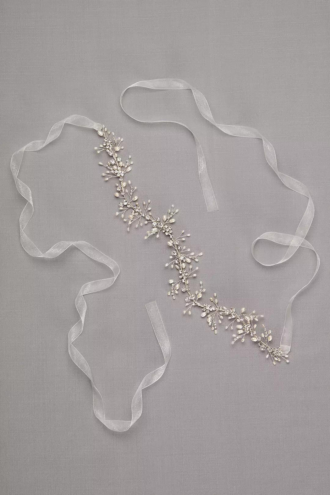 Freshwater Pearl and Crystal Wired Sash - Image 3