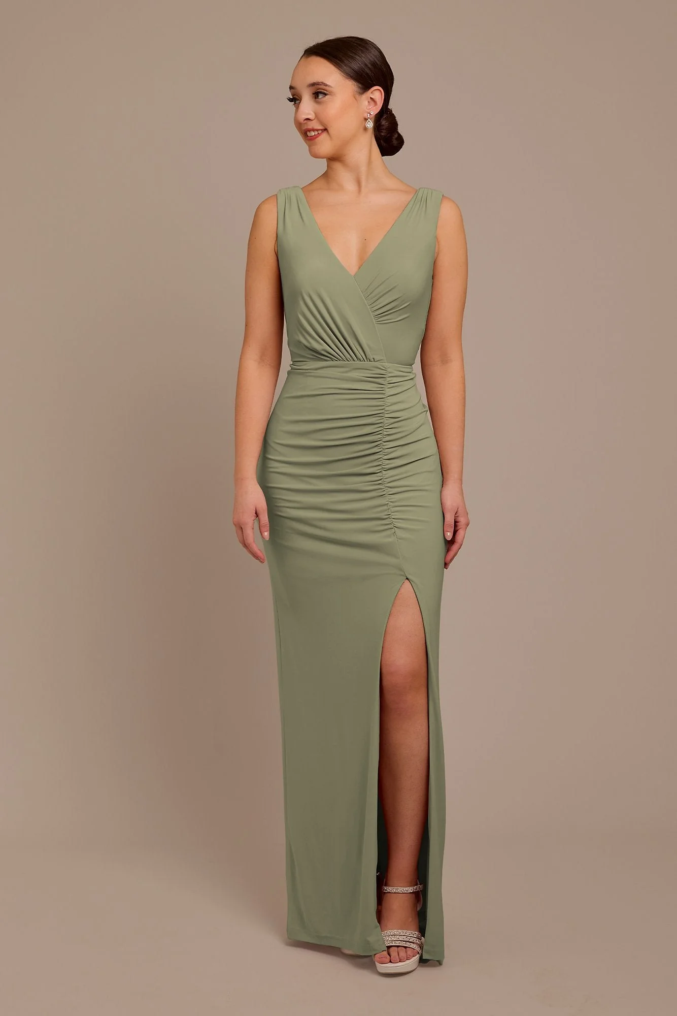 Jersey Tank Ruched Dress - Image 11
