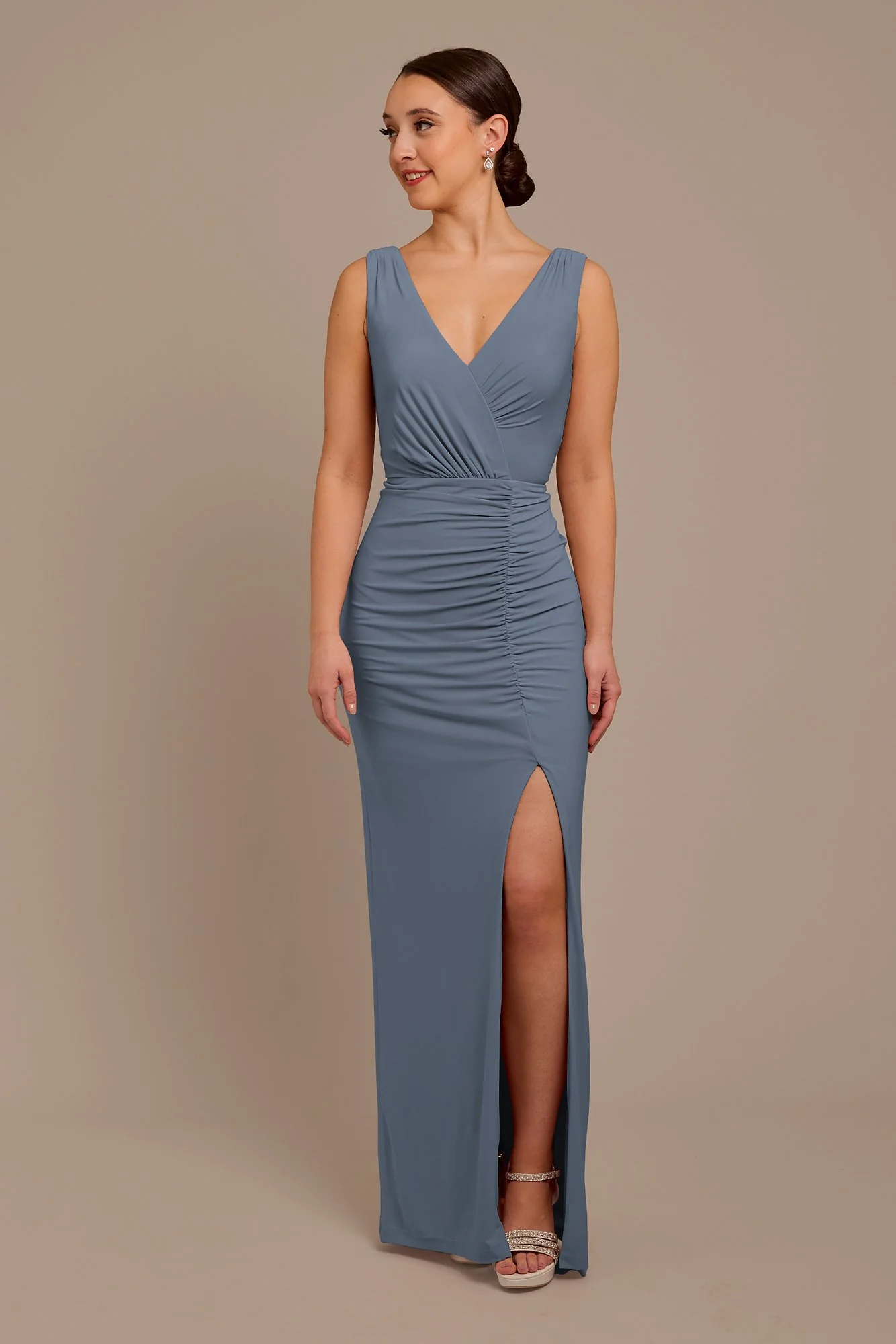 Jersey Tank Ruched Dress - Image 17
