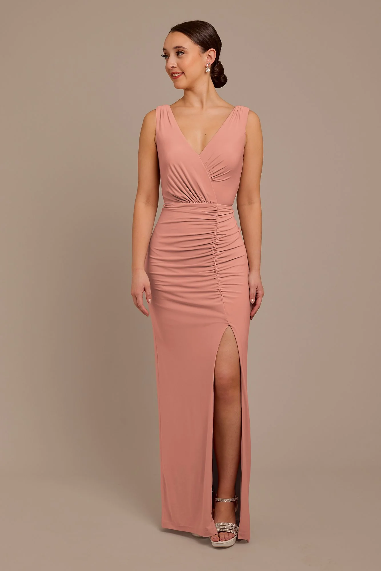 Jersey Tank Ruched Dress - Image 20