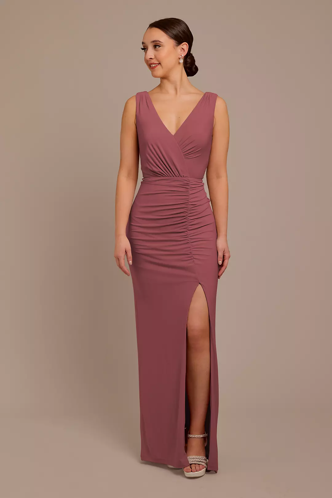 Jersey Tank Ruched Dress - Image 24