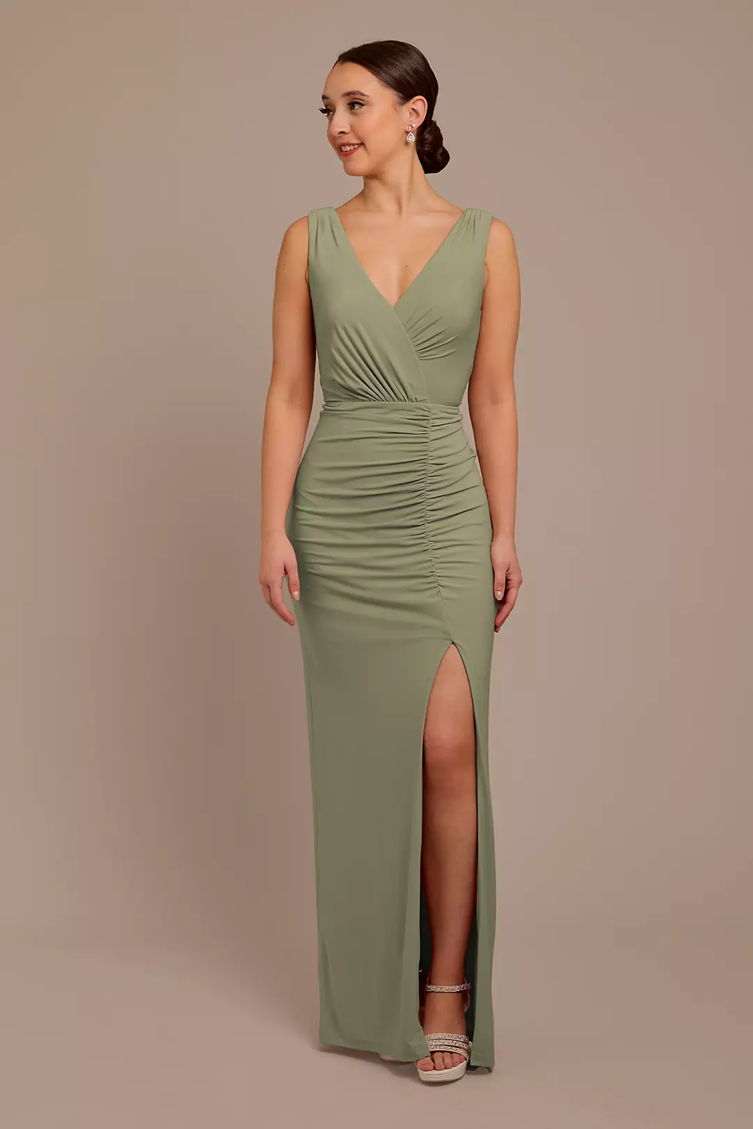Jersey Tank Ruched Dress - Image 25