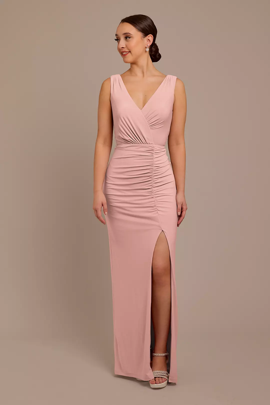 Jersey Tank Ruched Dress - Image 29