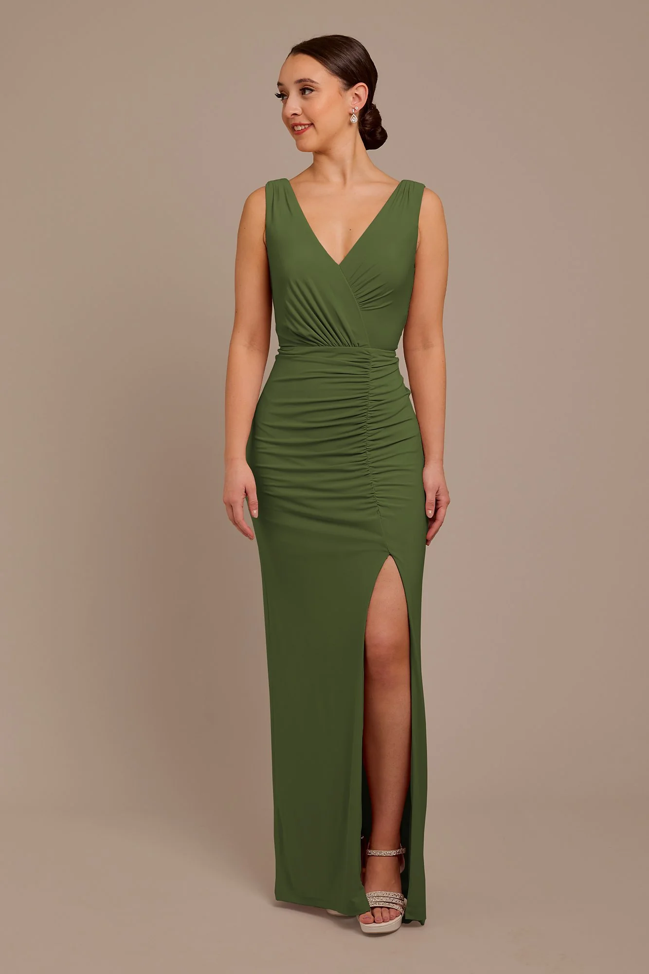 Jersey Tank Ruched Dress - Image 3