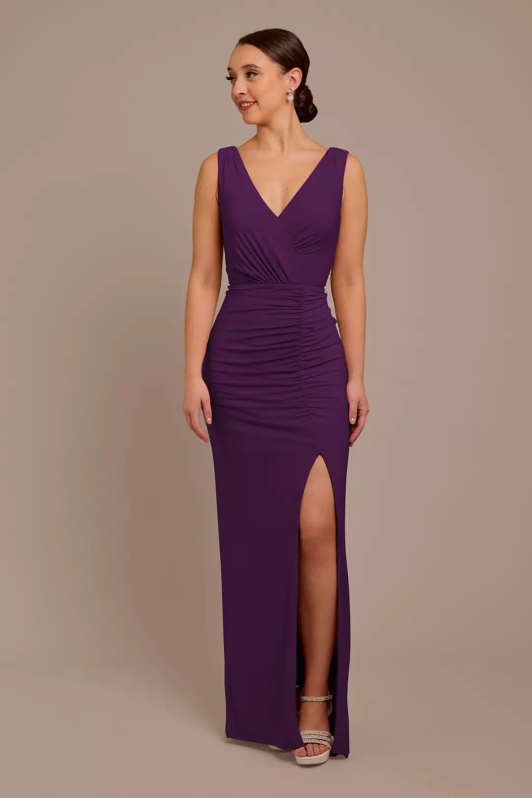 Jersey Tank Ruched Dress - Image 30