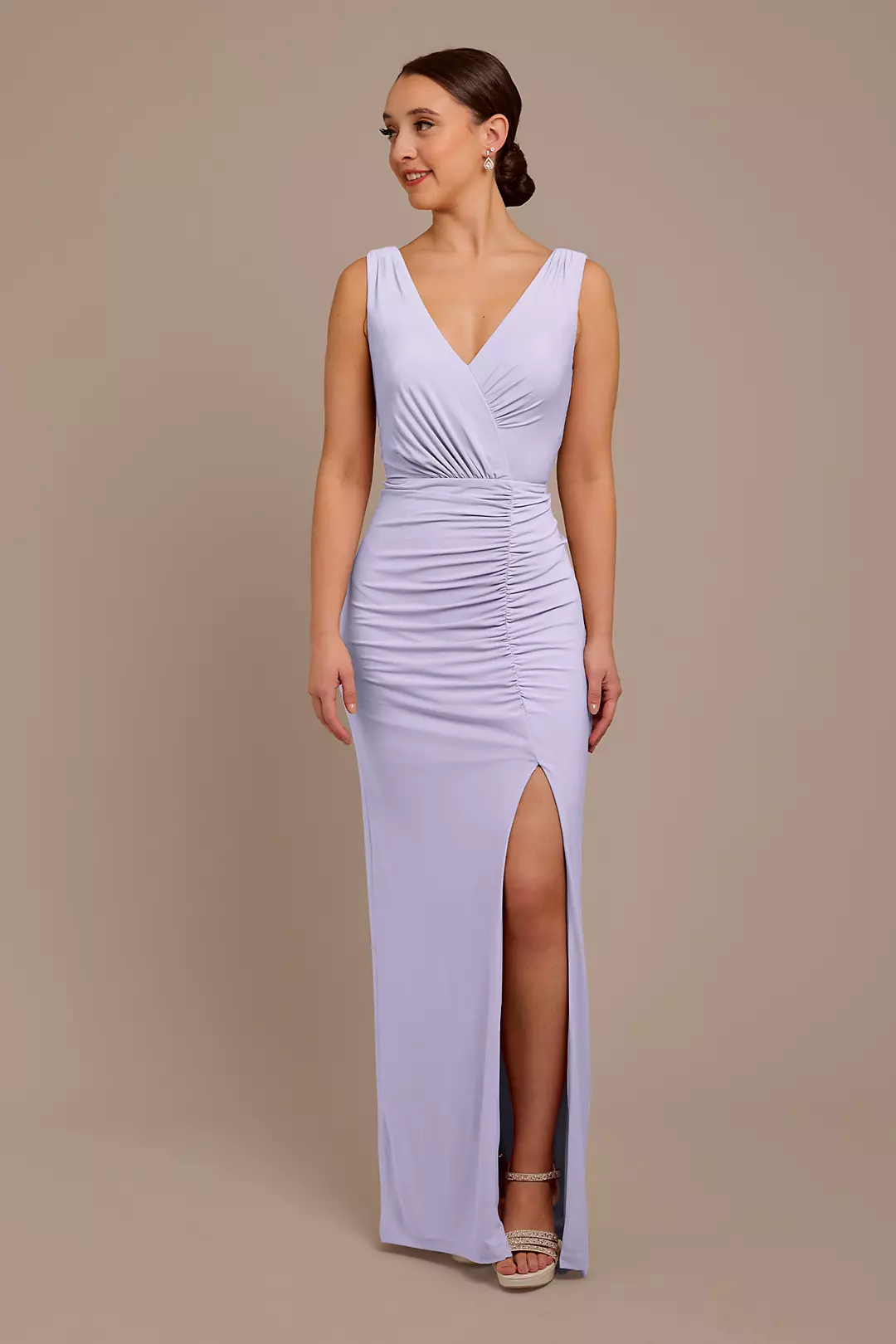 Jersey Tank Ruched Dress - Image 33
