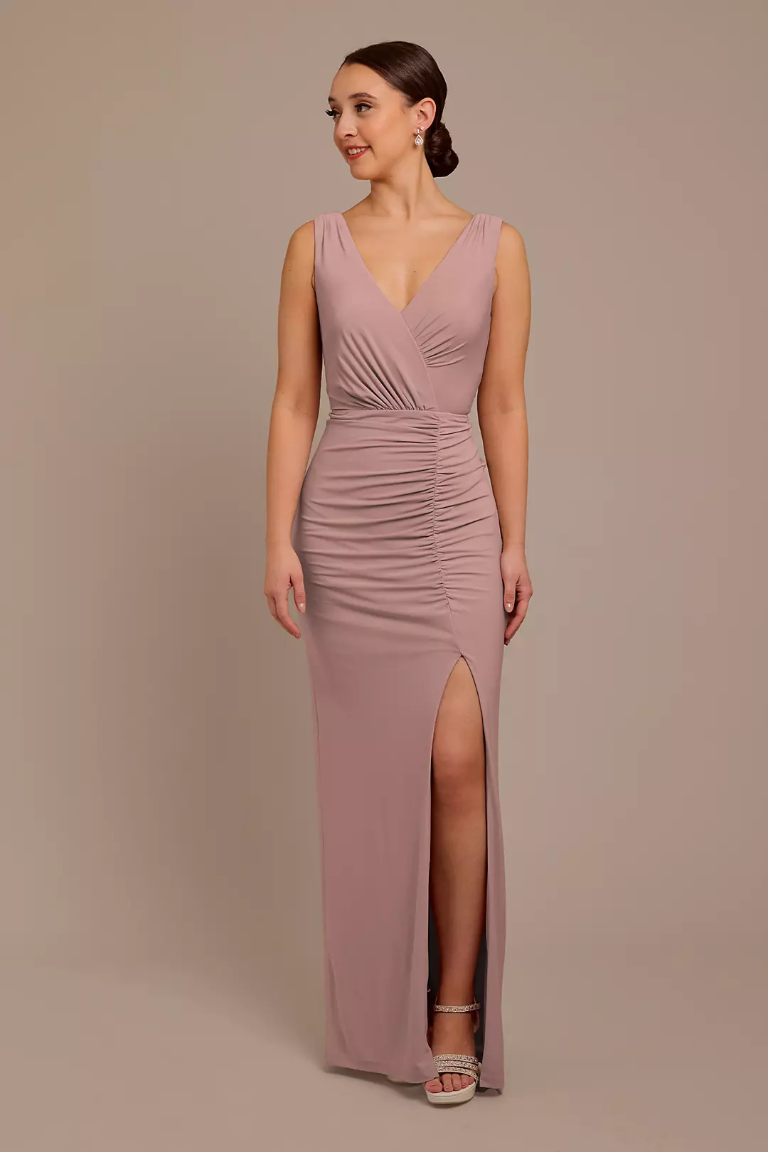 Jersey Tank Ruched Dress - Image 36