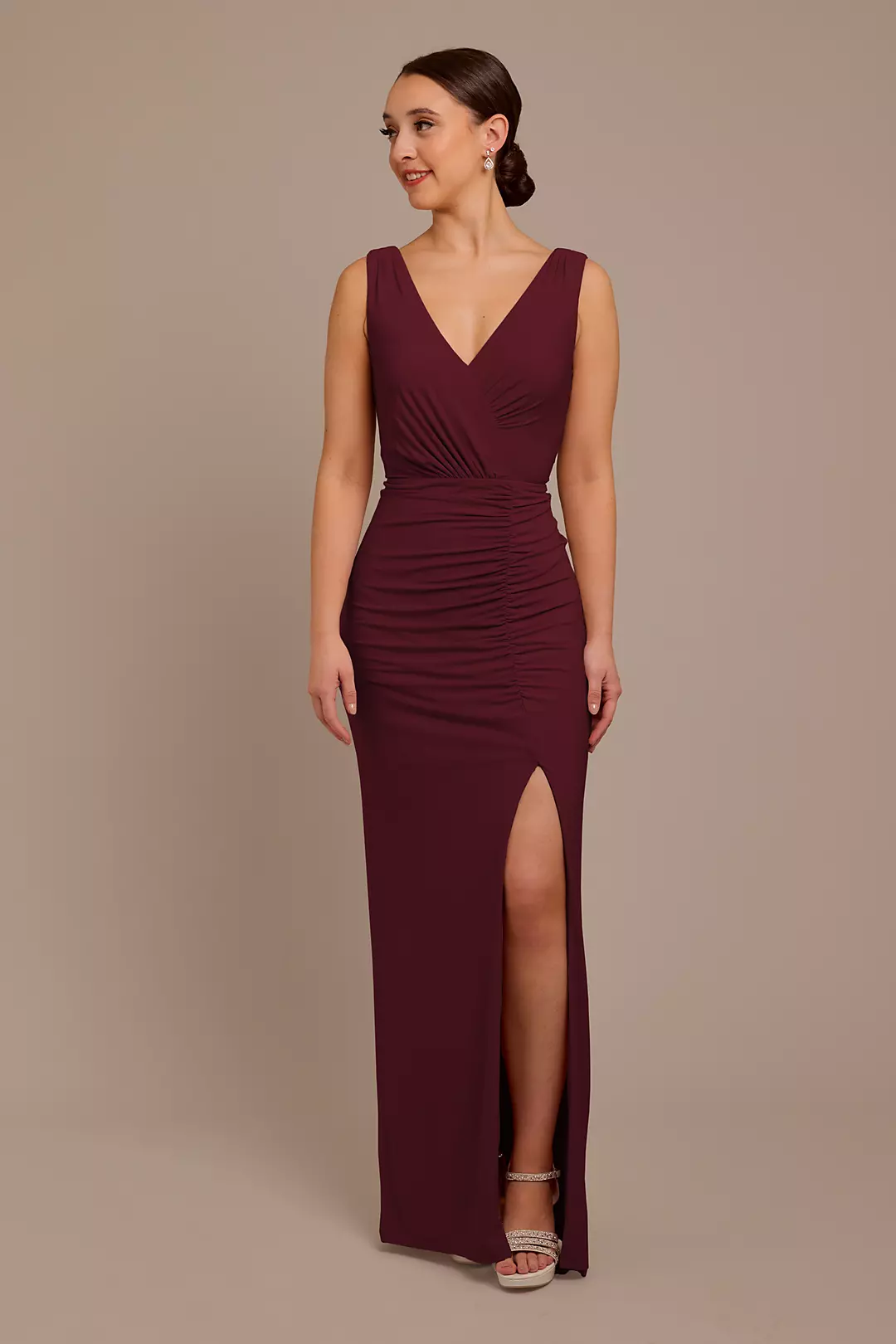 Jersey Tank Ruched Dress - Image 41