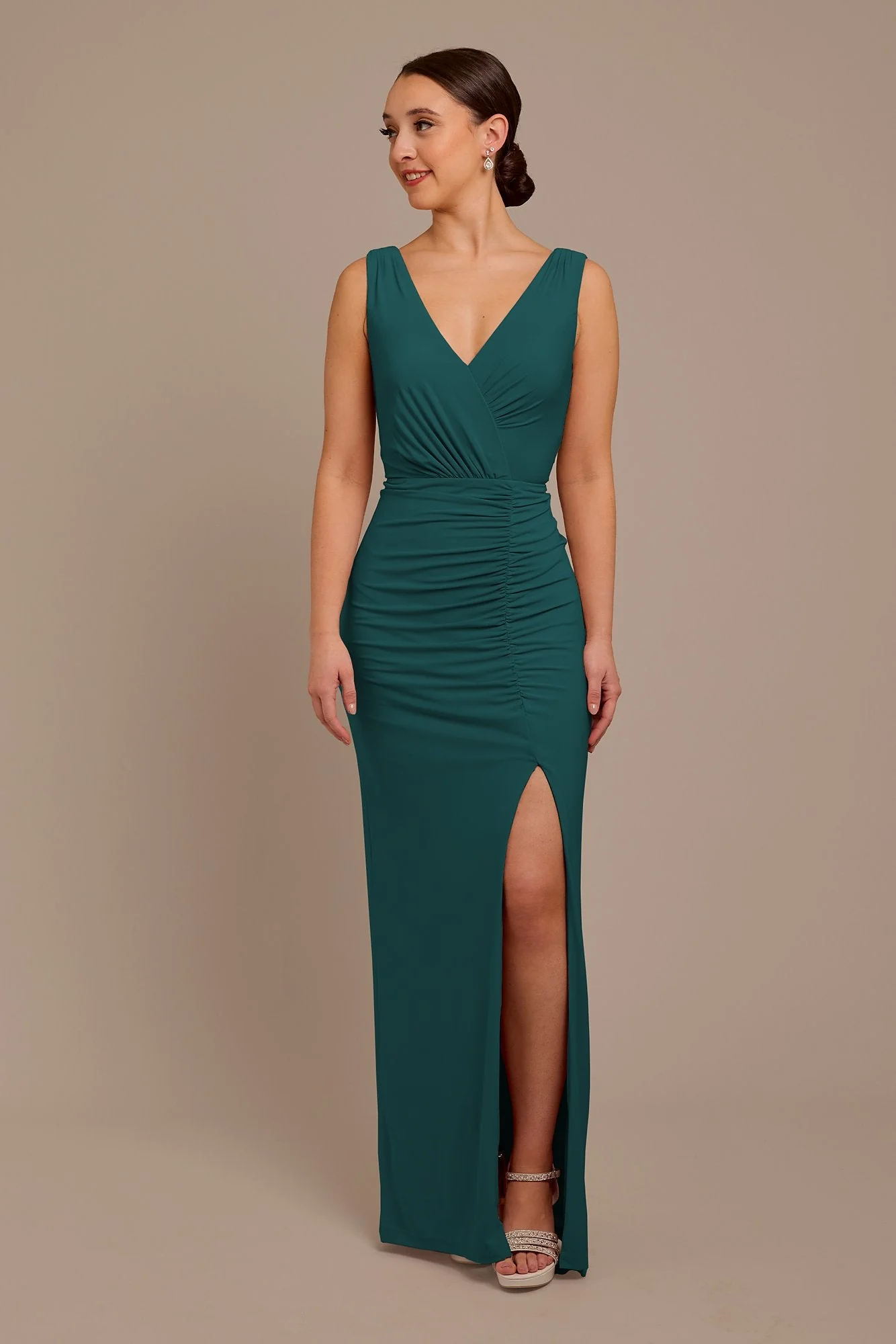 Jersey Tank Ruched Dress - Image 9