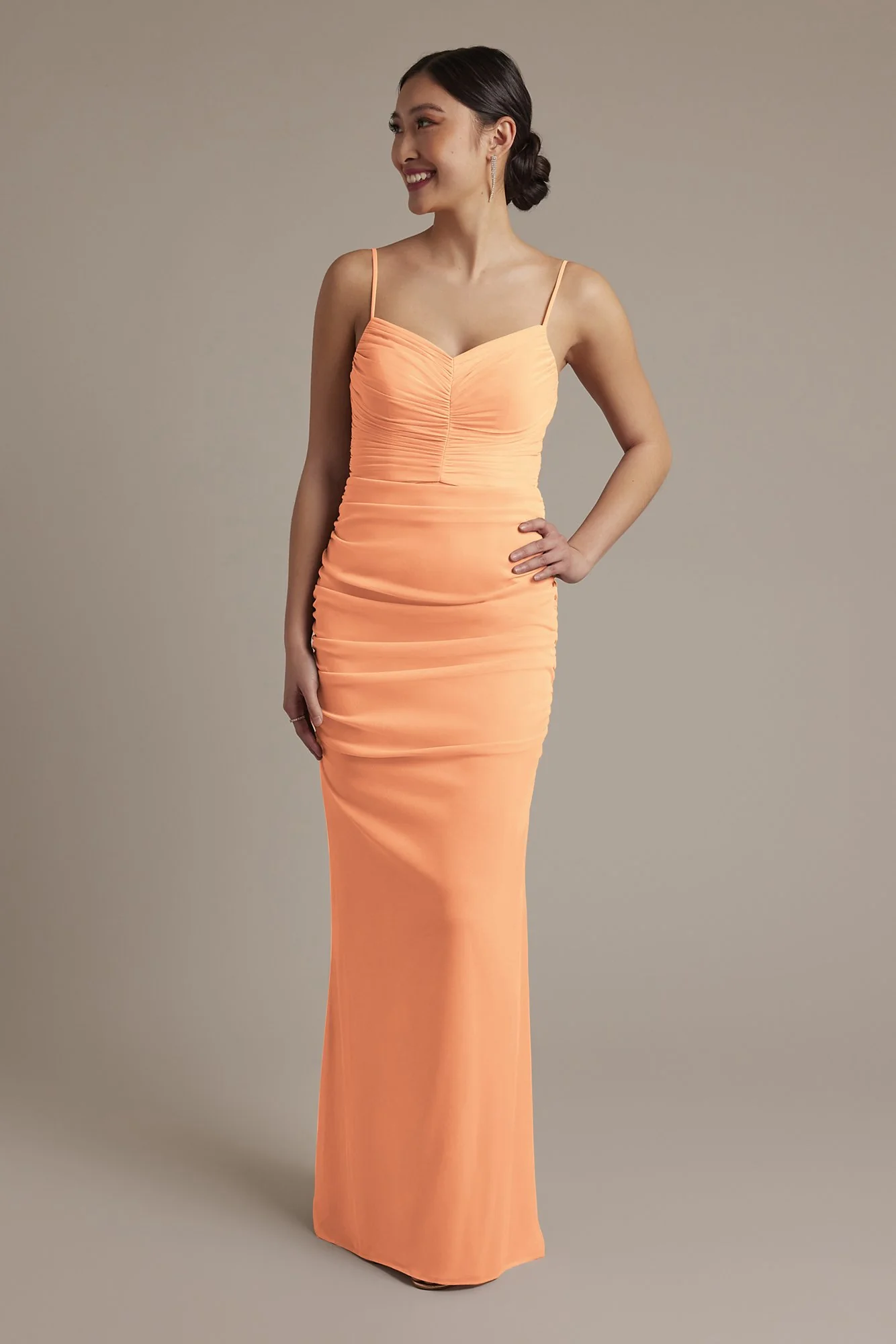 Mesh Ruched Sweetheart Dress - Image 22